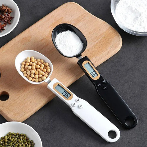 Electronic kitchen weight measuring spoon